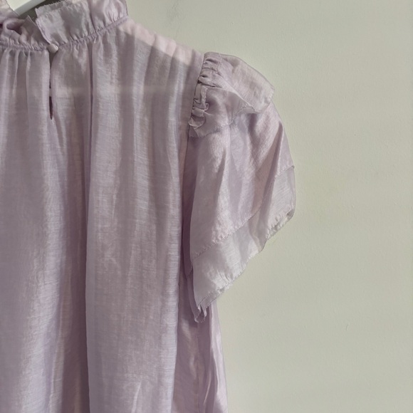 Lilac sheer flowy blouse - Picture 5 of 5
